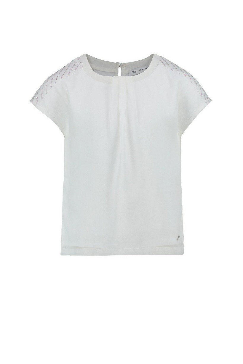 CKS Kids - DAHLIA - blouse short sleeves - white