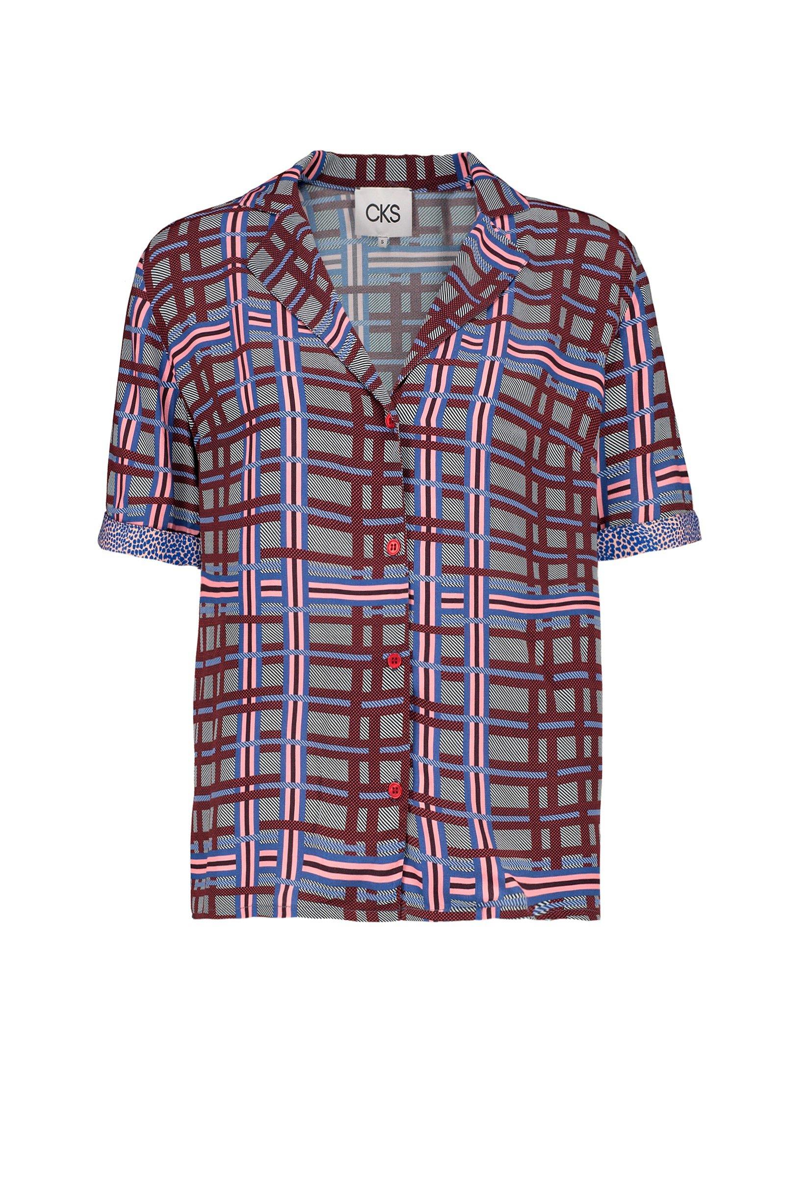 CKS Dames - LIKO - blouse korte mouwen - meerkleurig