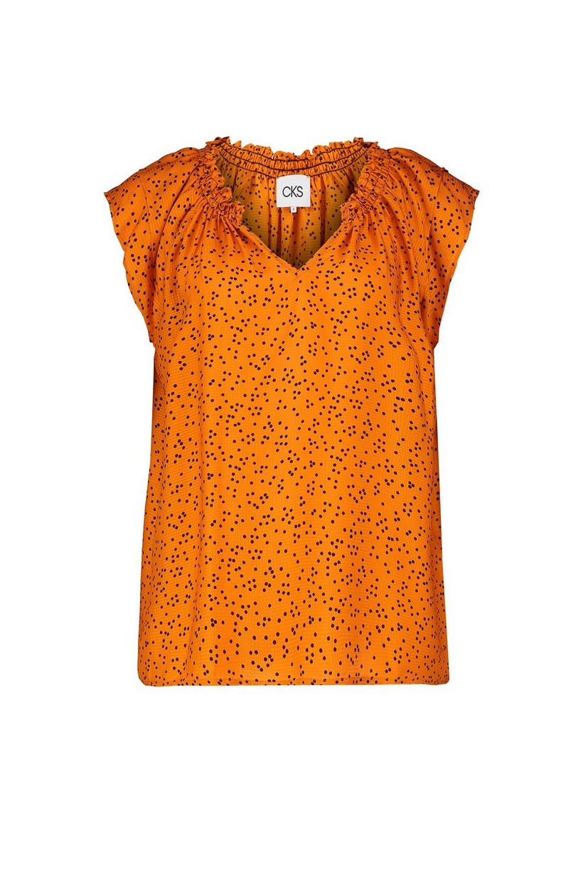 CKS Dames - JACEES - blouse short sleeves - orange