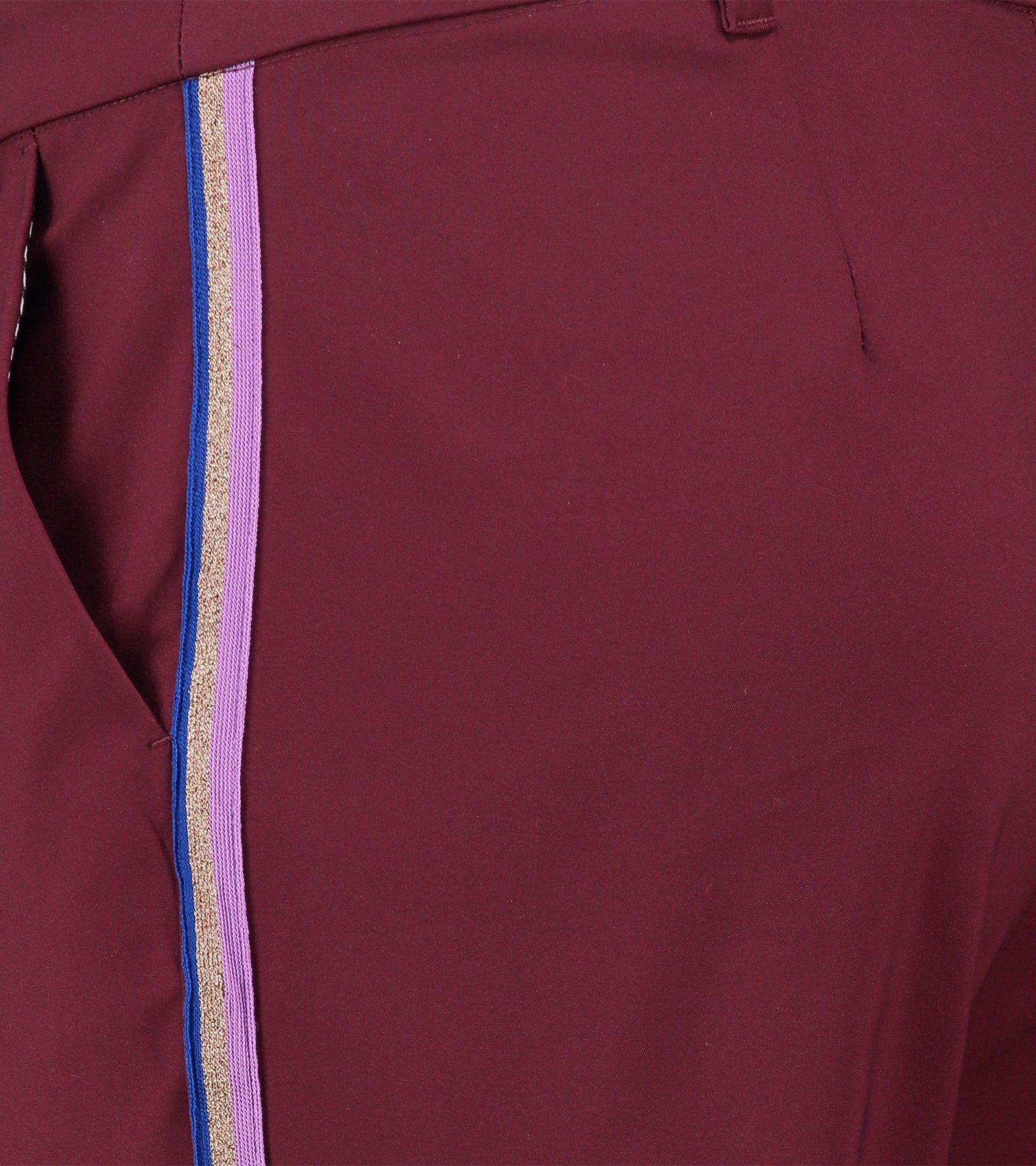 CKS Dames - MARSHAT - pantalon &agrave; la cheville - rouge fonc&eacute;