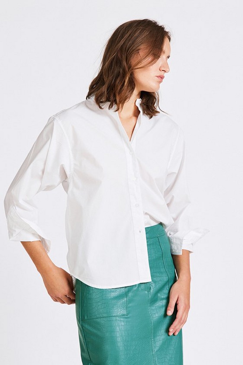 CKS Dames - JENNIS - blouse korte mouwen - wit