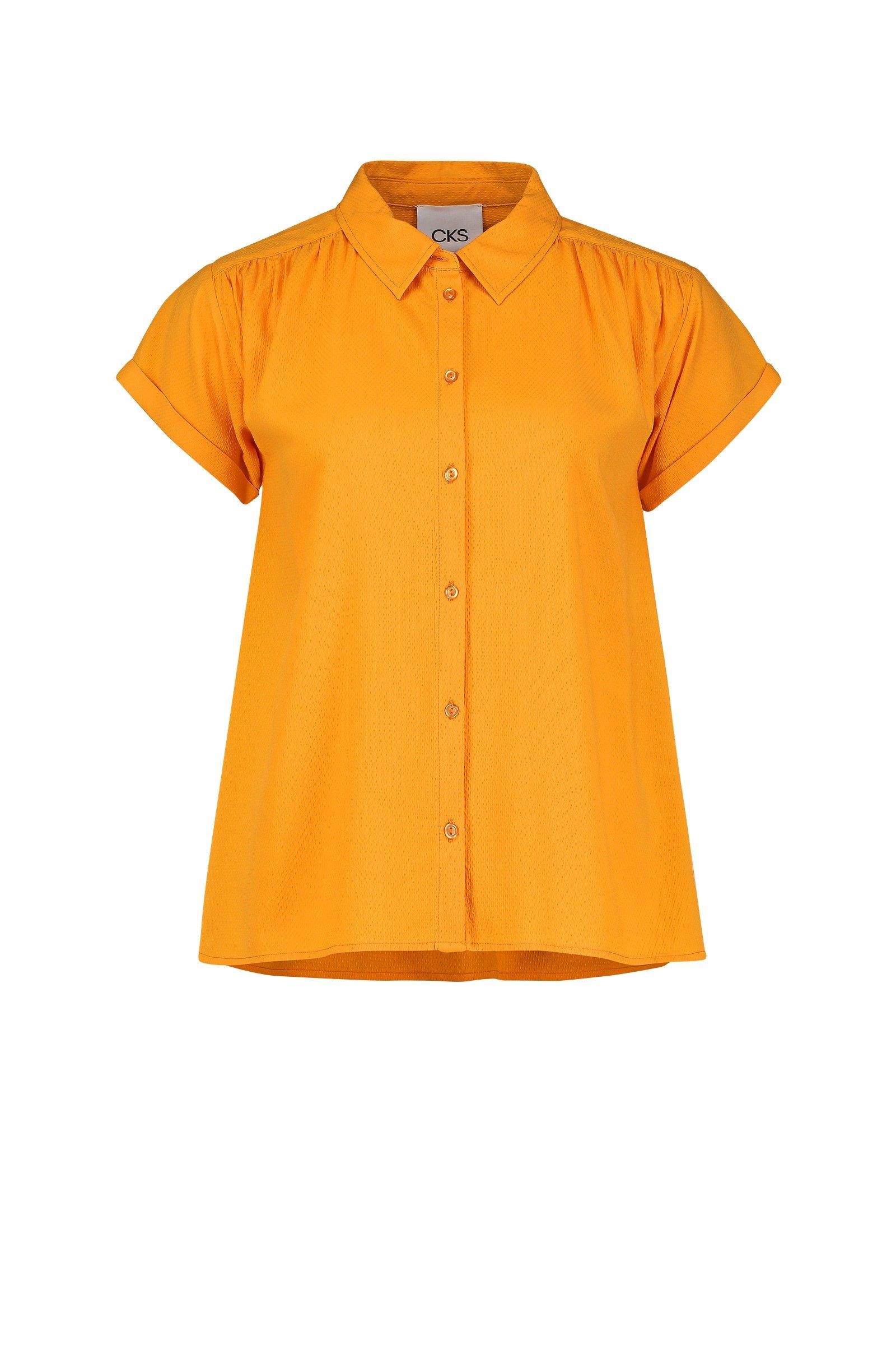 CKS Dames - LANDRY - blouse korte mouwen - geel