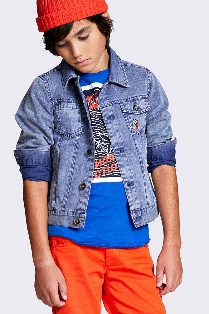 CKS Kids - YOREED - veste fantaisie courte - bleu