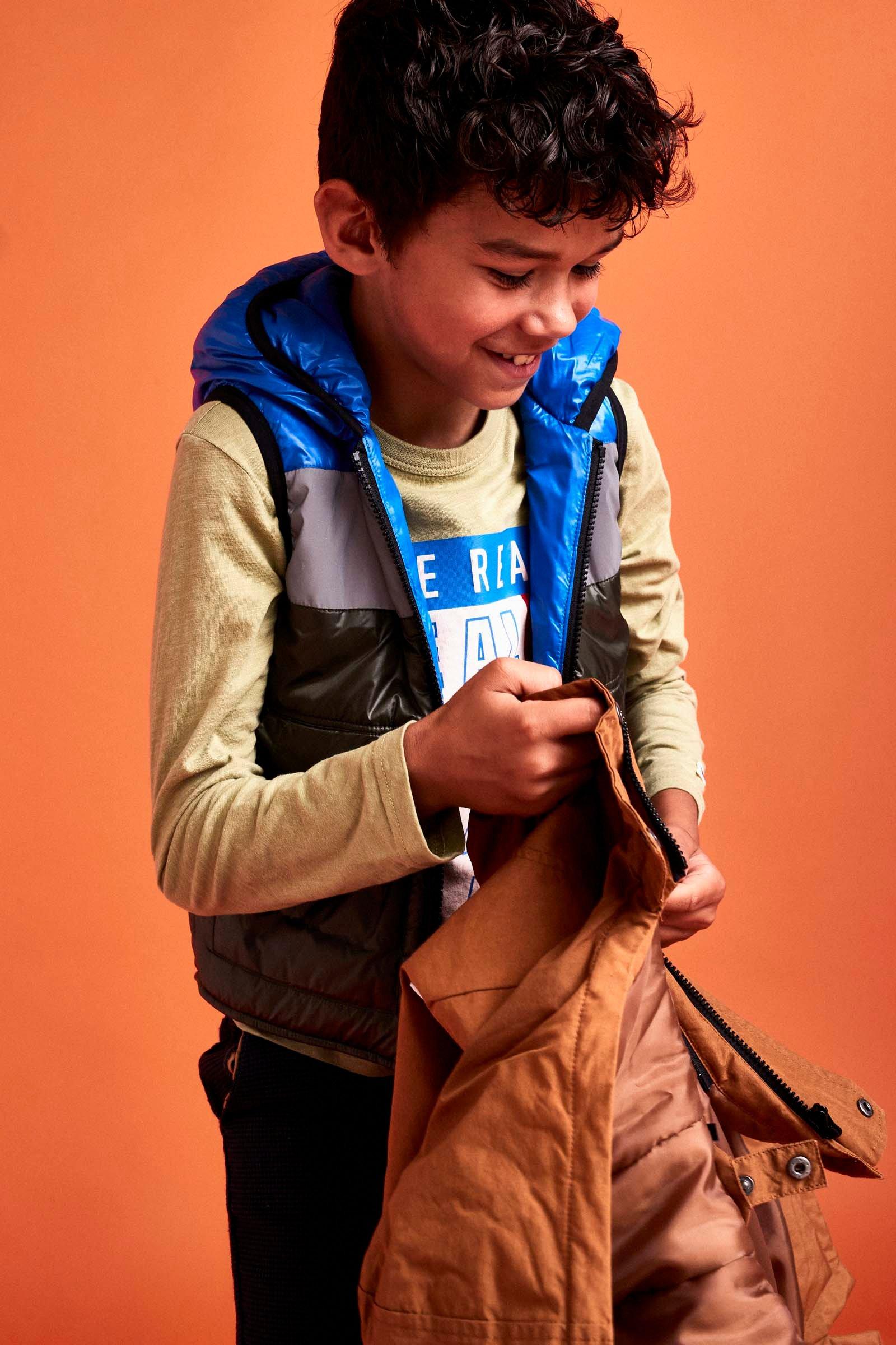 CKS Kids - BRUNNER - raincoat short - blue