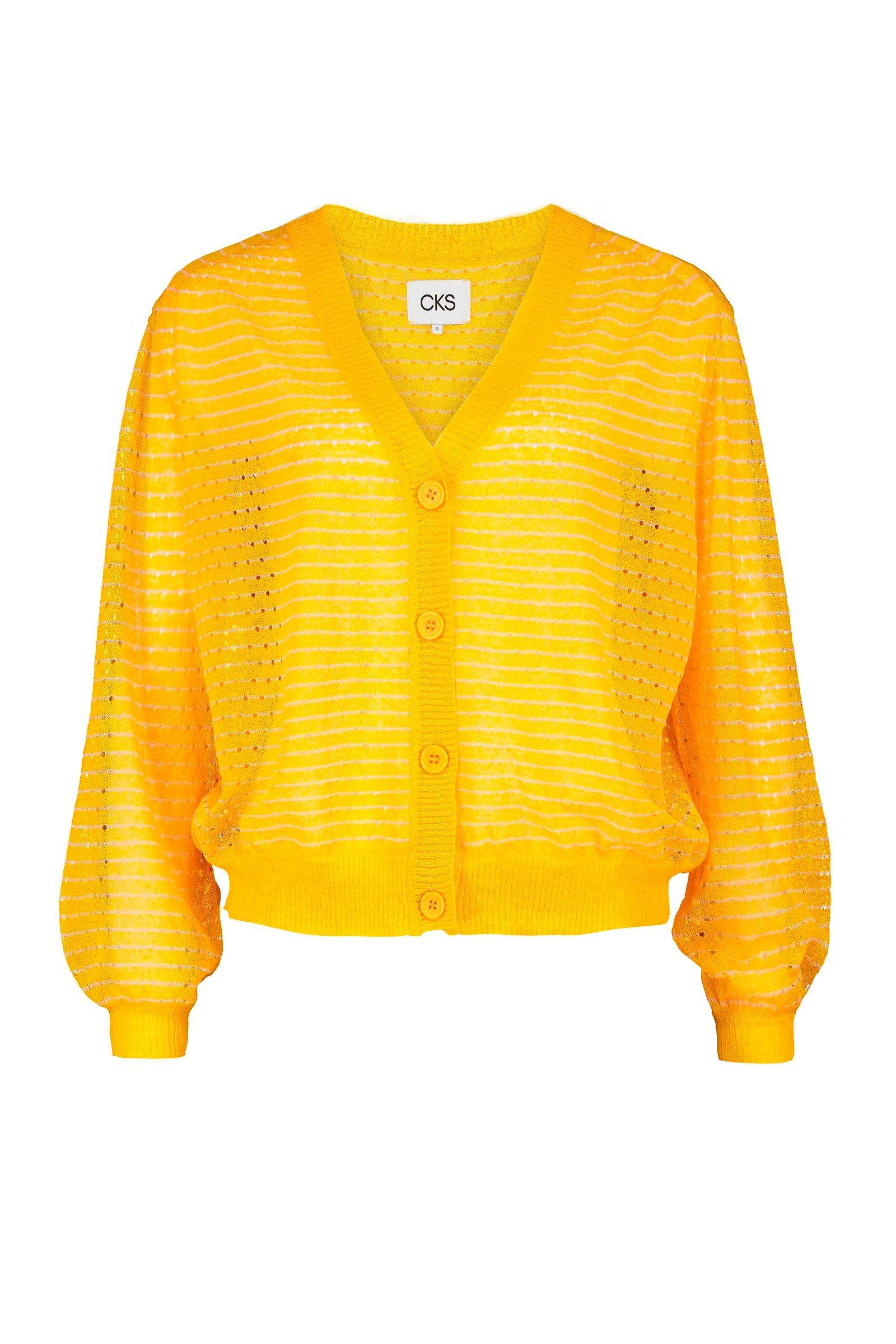 CKS Dames - TAVIAS - Strickjacke - Gelb