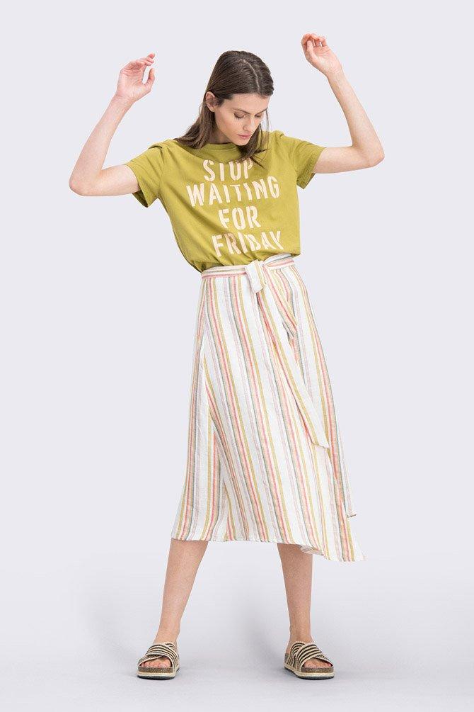 CKS Dames - NECHEL - long skirt - white