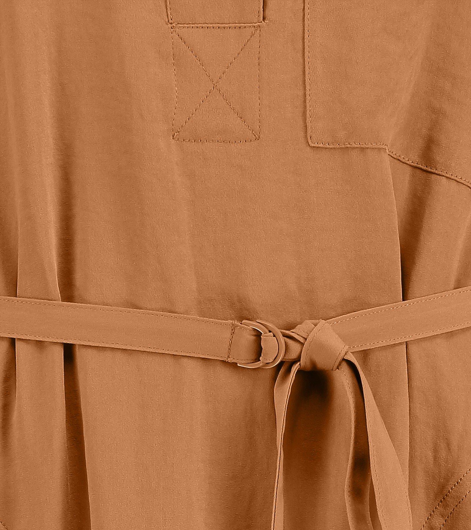 CKS Dames - FINNEA - long dress - brown