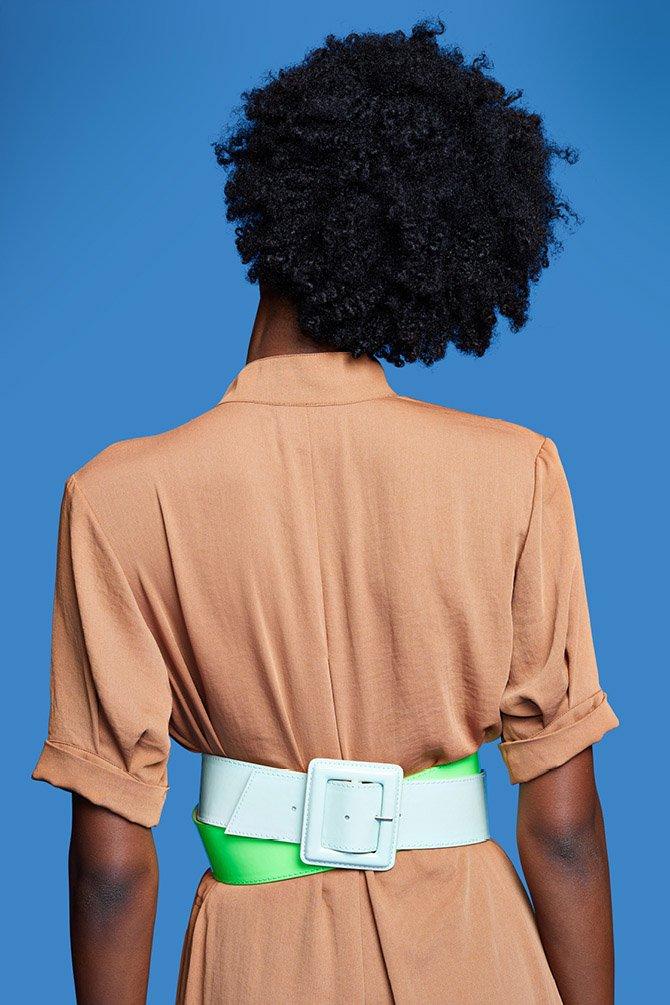 CKS Dames - FINNEA - lange jurk - bruin