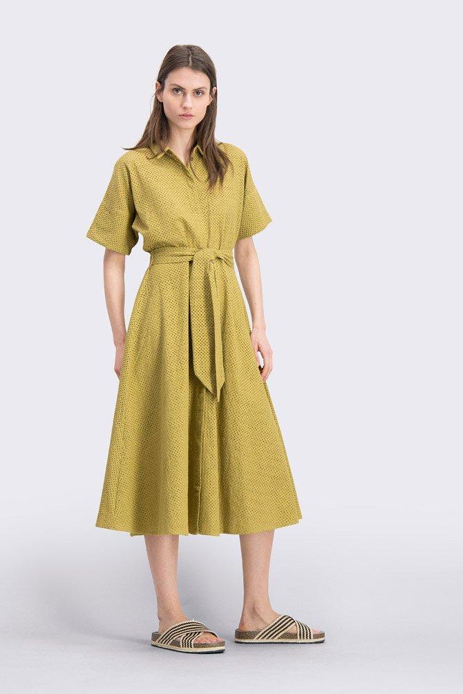 CKS Dames - NAMASTI - long dress - green