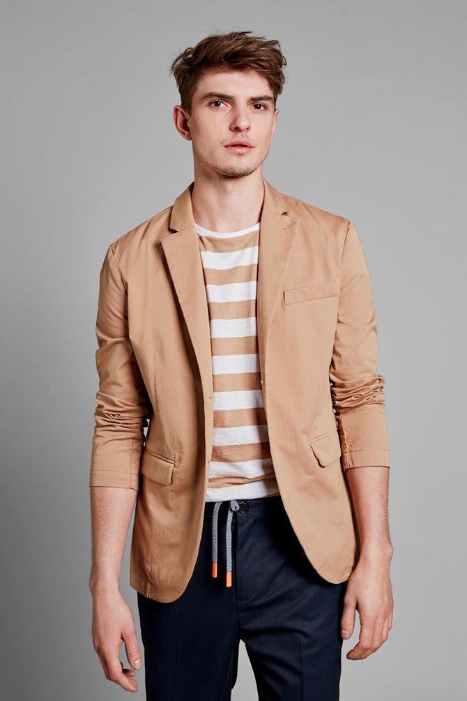 CKS heren - NIGEL - korte blazer - lichtbeige