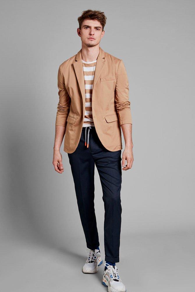 CKS heren - NIGEL - korte blazer - lichtbeige