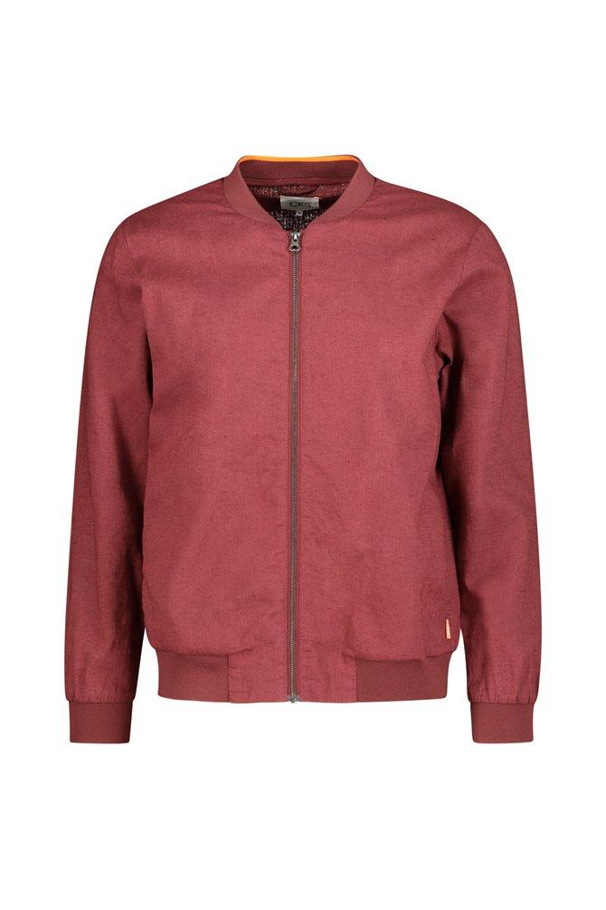CKS heren - NANTAMA - korte casual jas - donkerrood