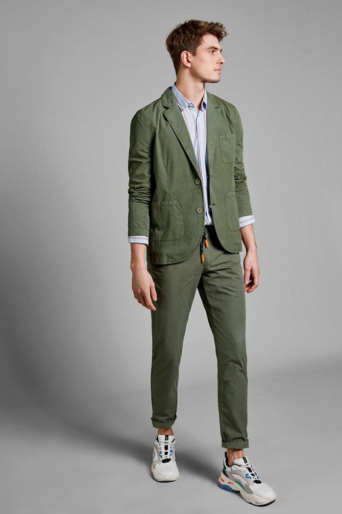 CKS hommes - NIVERT - blazer court - khaki