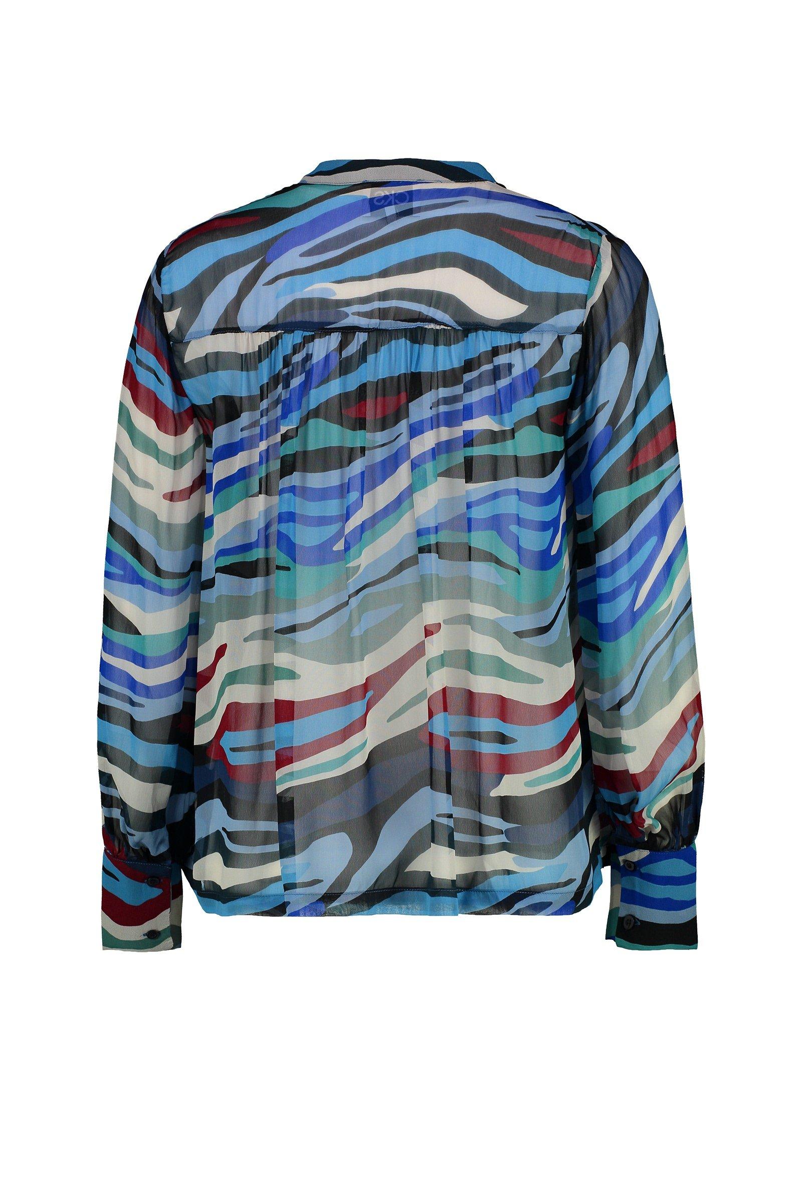 CKS Dames - PYRNILLE - blouse lange mouwen - blauw