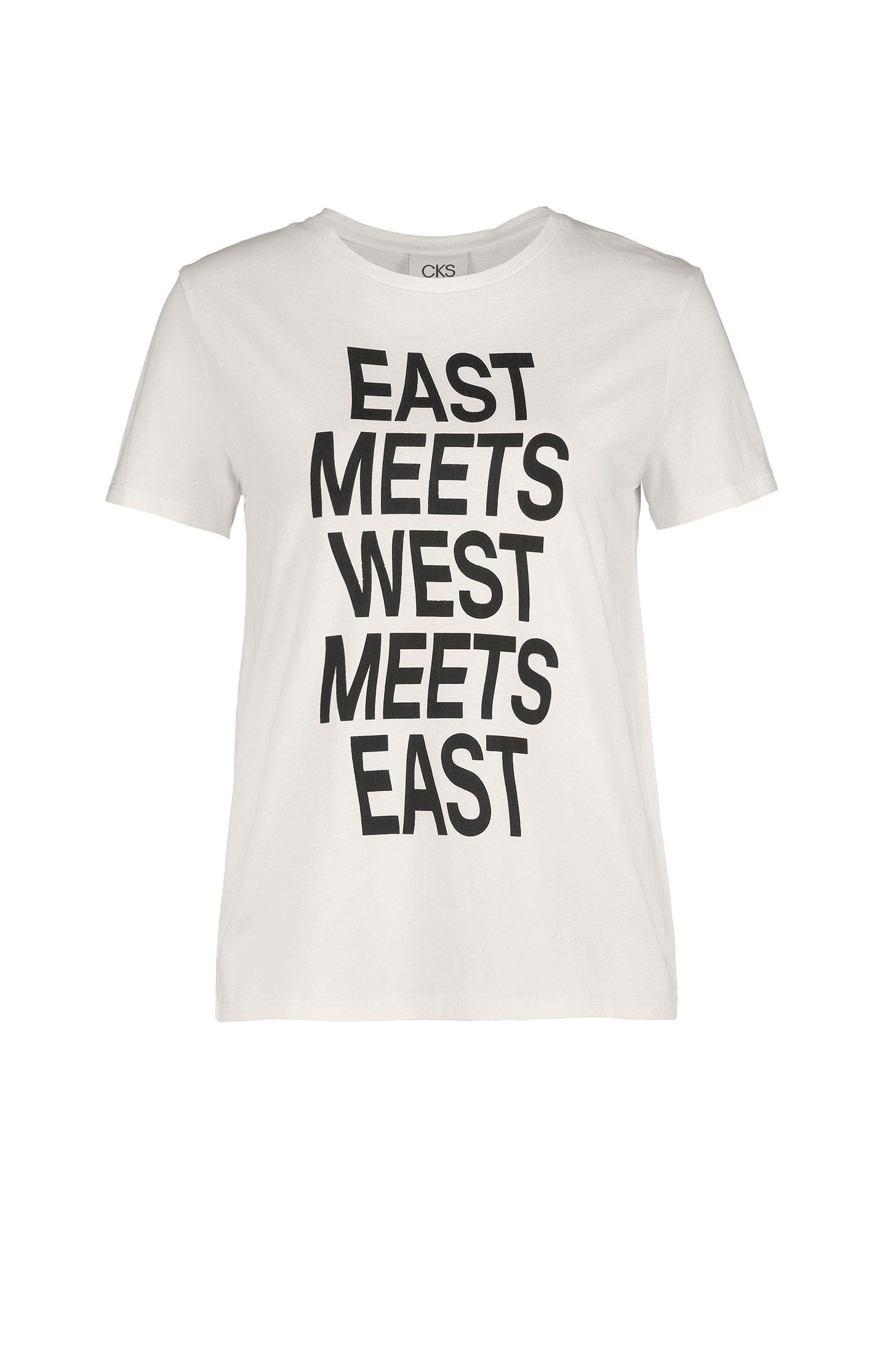 CKS Dames - LOUISE - t-shirt korte mouwen - wit