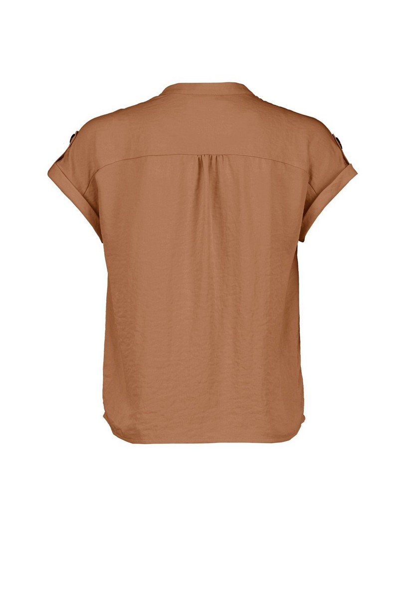 CKS Dames - ROBERTIA - blouse short sleeves - brown