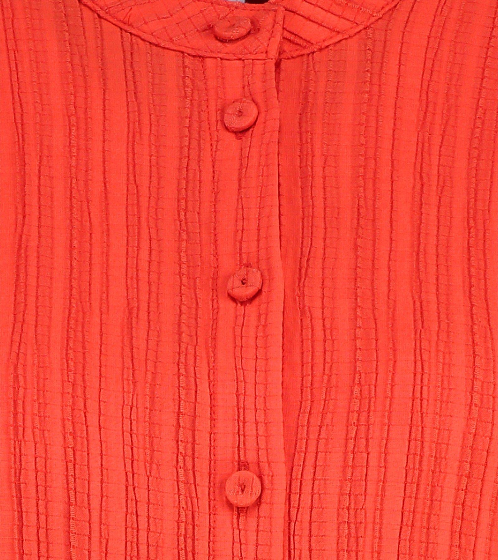 CKS Dames - ROSALINDA - blouse korte mouwen - donkerrood