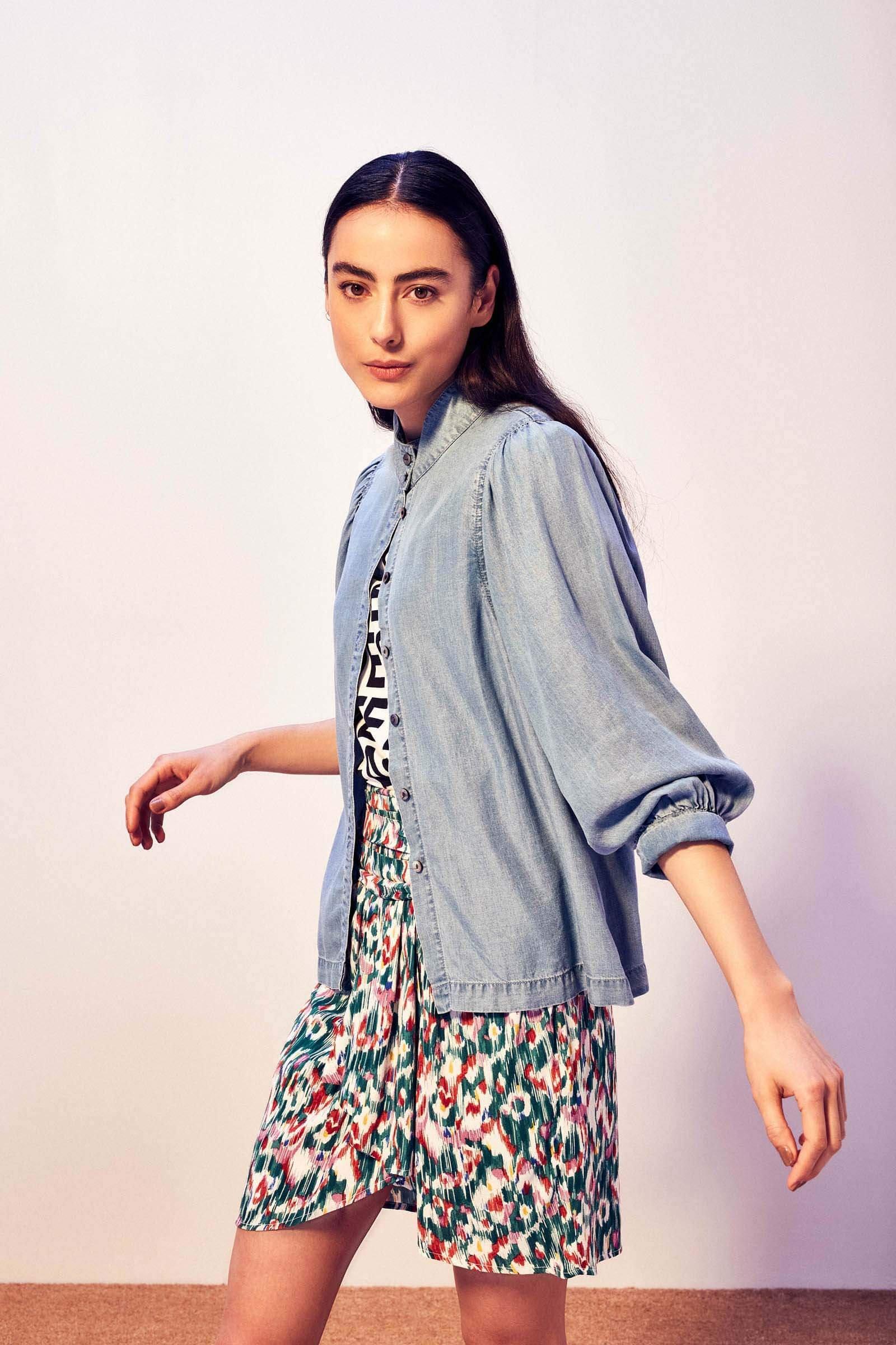 CKS Dames - ROSALINA - blouse long sleeves - blue