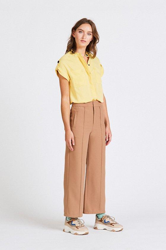 CKS Dames - ROBERTIA - blouse korte mouwen - geel