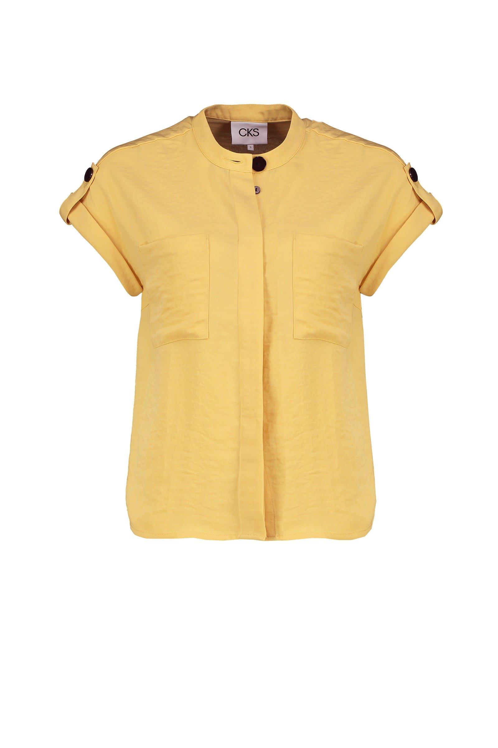 CKS Dames - ROBERTIA - blouse korte mouwen - geel