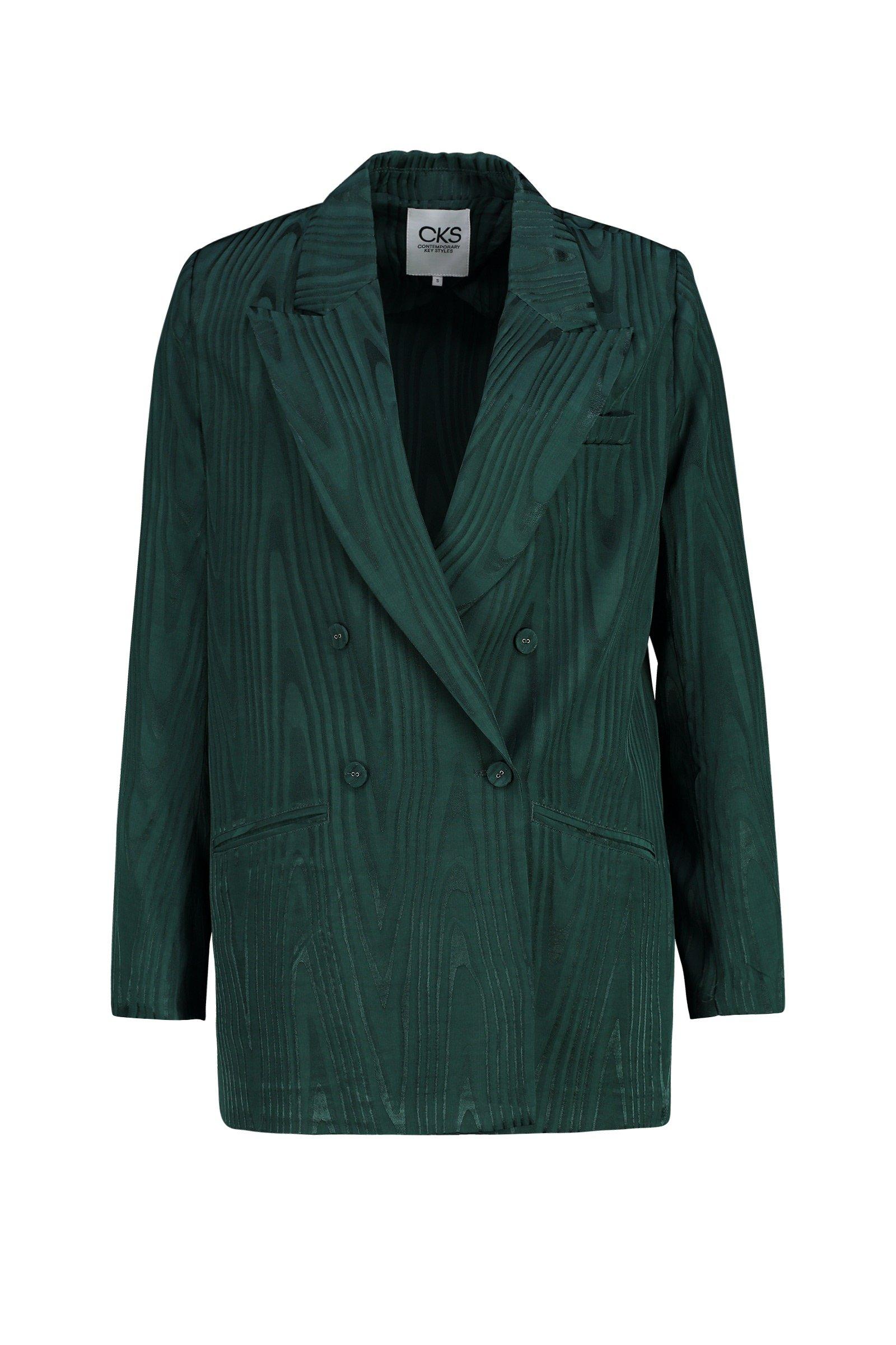 CKS Dames - JOLENE - lange blazer - khaki