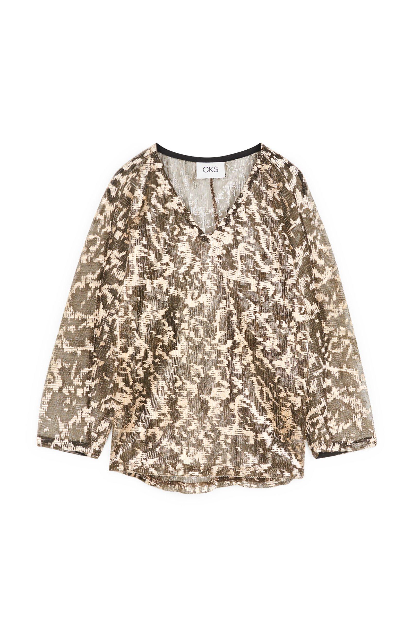 CKS Dames - ELDURA - blouse korte mouwen - geel