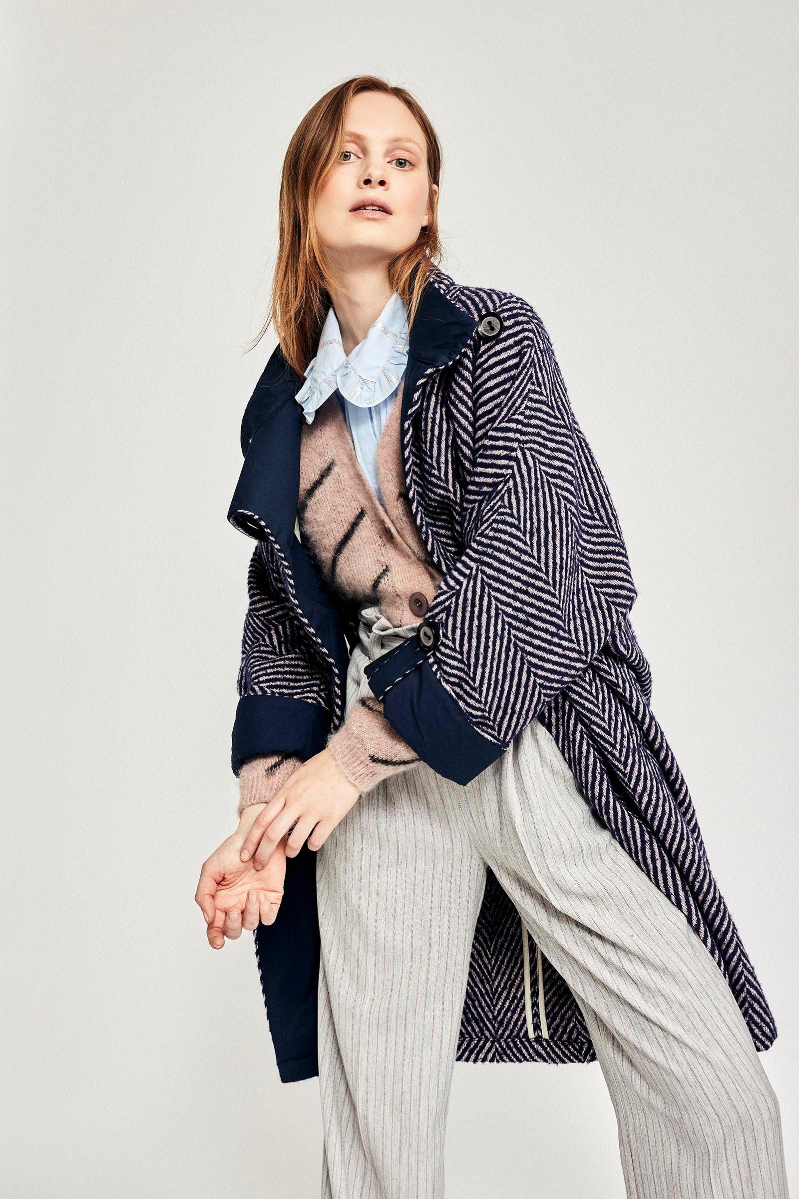 CKS Dames - HANNELORE - long coat - dark blue
