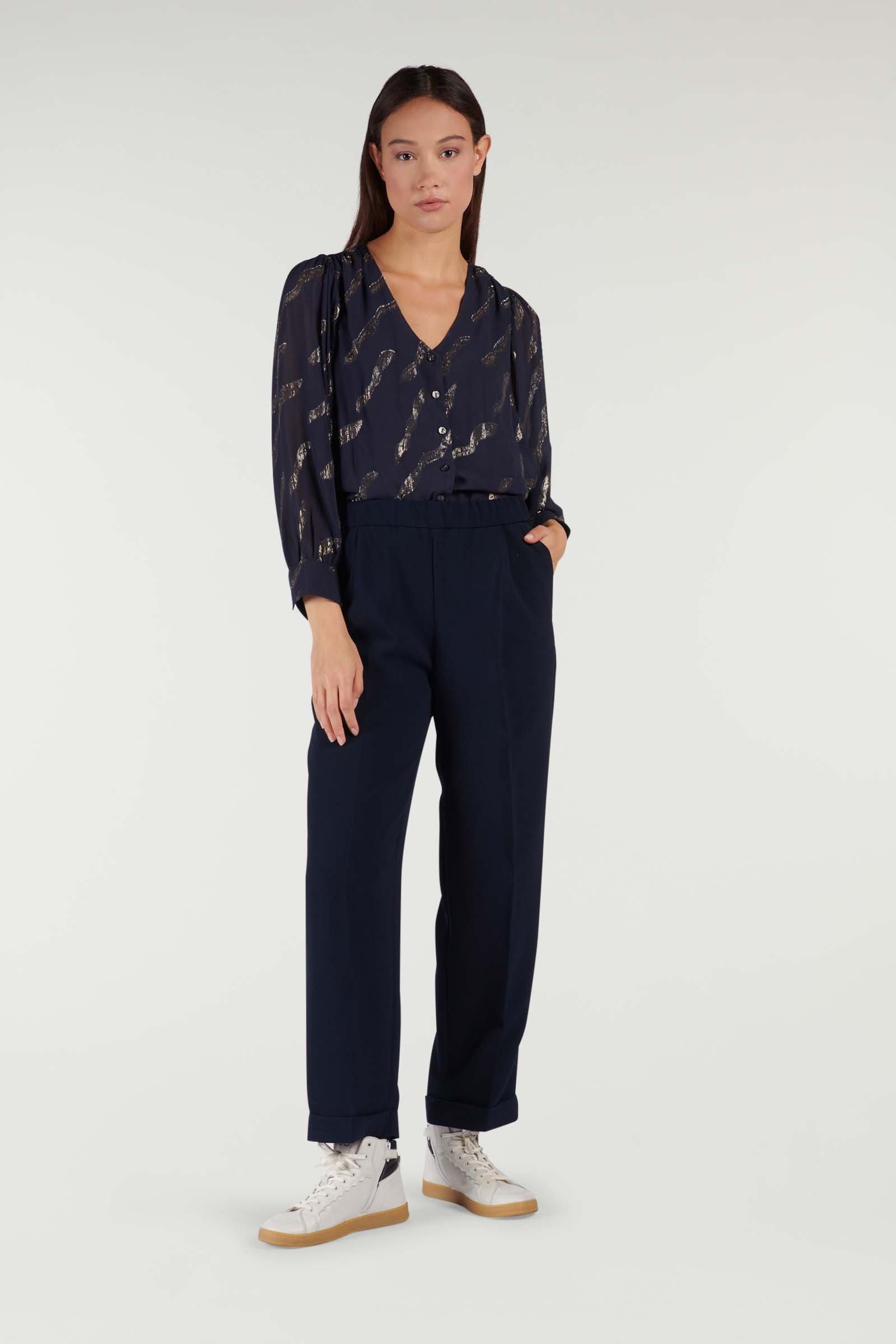 CKS Dames - MODA - enkel broek - donkerblauw