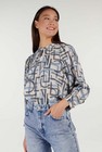 CKS Dames - MICKEY - blouse korte mouwen - grijs