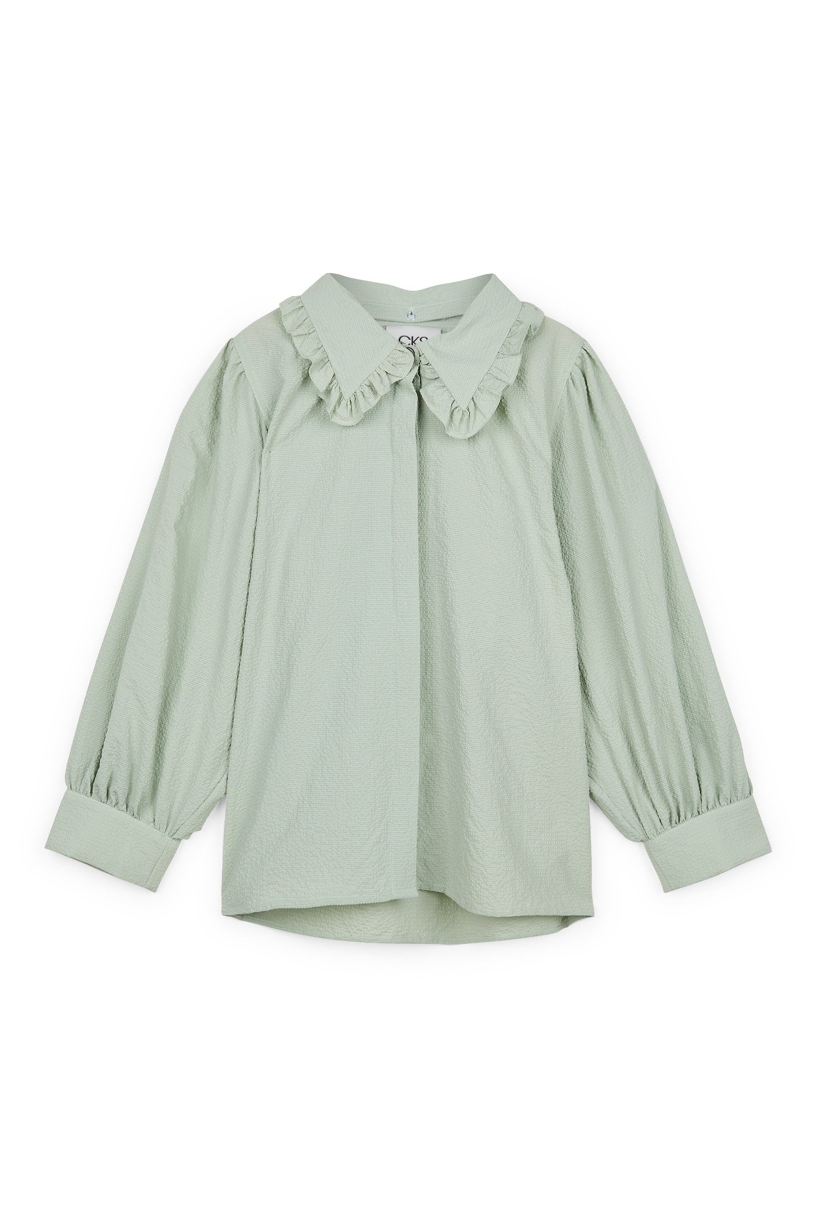 CKS Dames - ROSALINA - blouse korte mouwen - lichtgroen