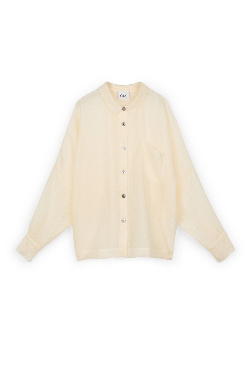 CKS Dames - LATINA - blouse korte mouwen - wit