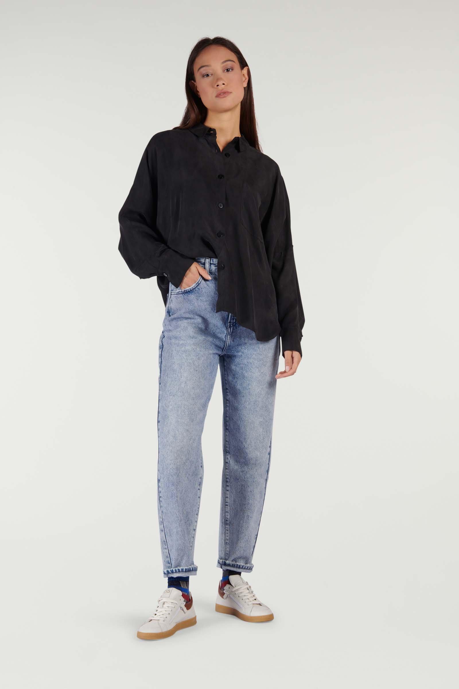 CKS Dames - WAZNA - blouse long sleeves - dark grey