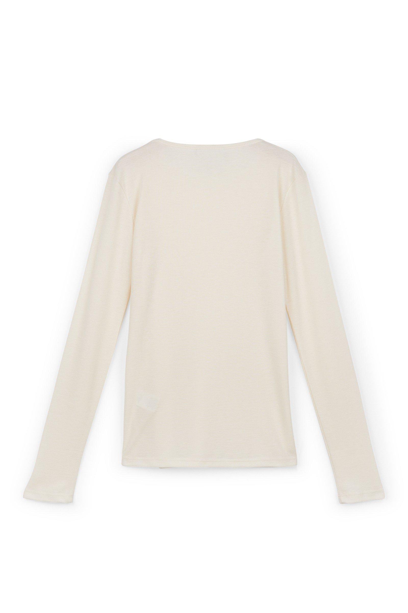 CKS Dames - IRIS - t-shirt lange mouwen - wit