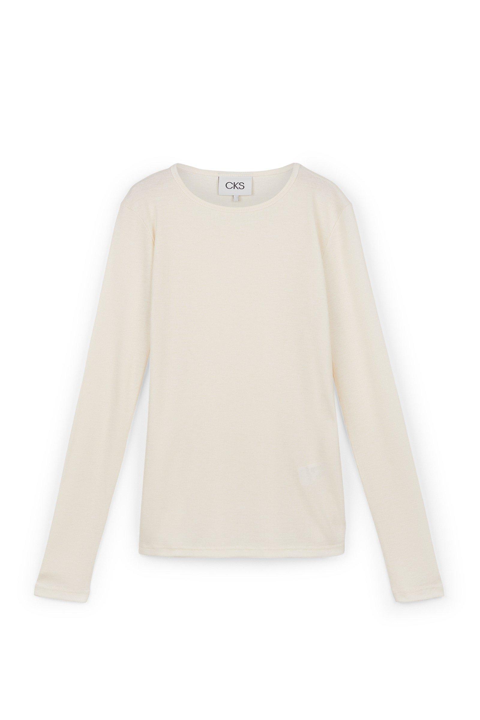 CKS Dames - IRIS - t-shirt lange mouwen - wit