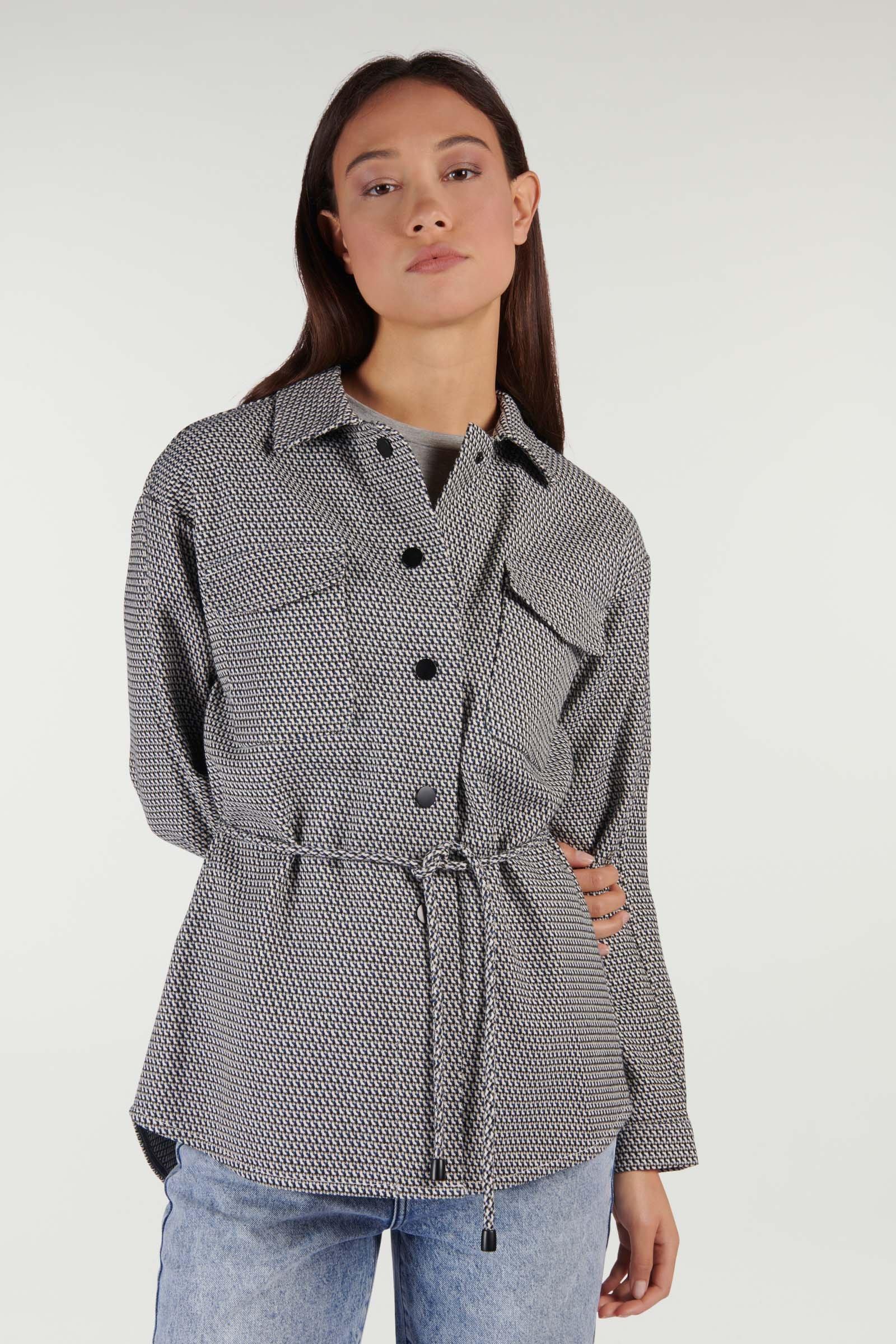 CKS Dames - LOVE - veste fantaisie longue - blanc