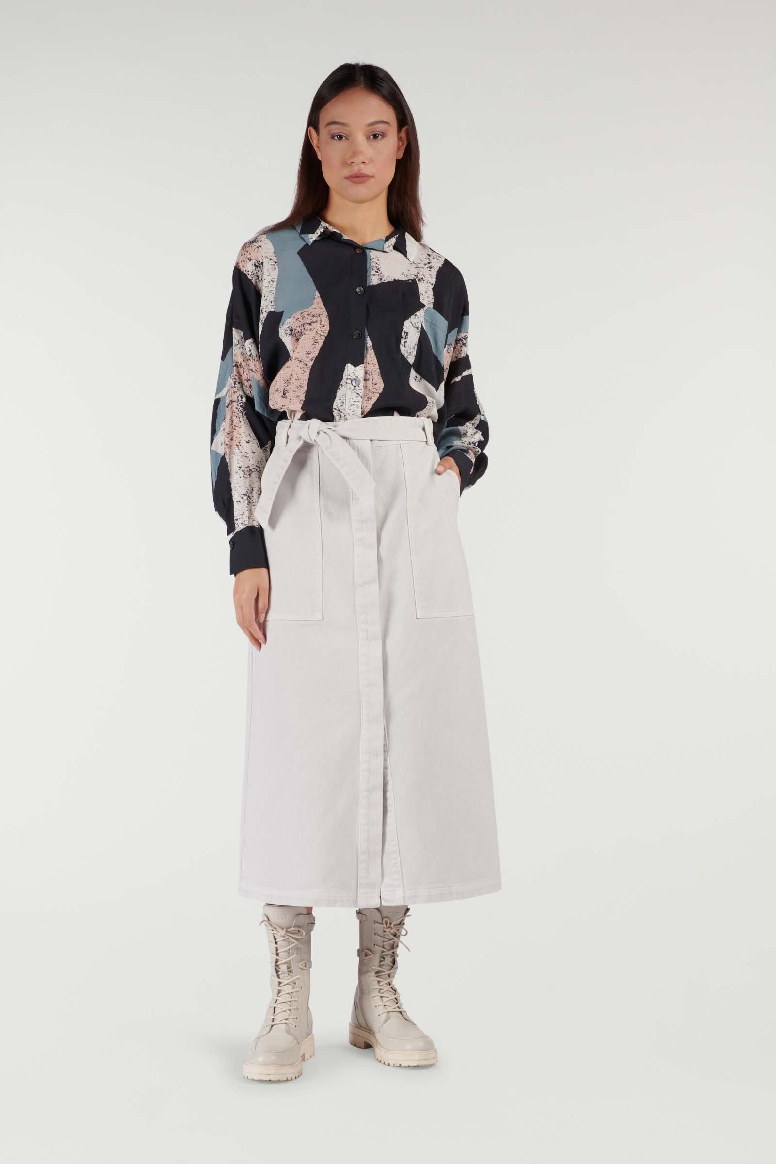 CKS Dames - FANTASIE - long skirt - grey