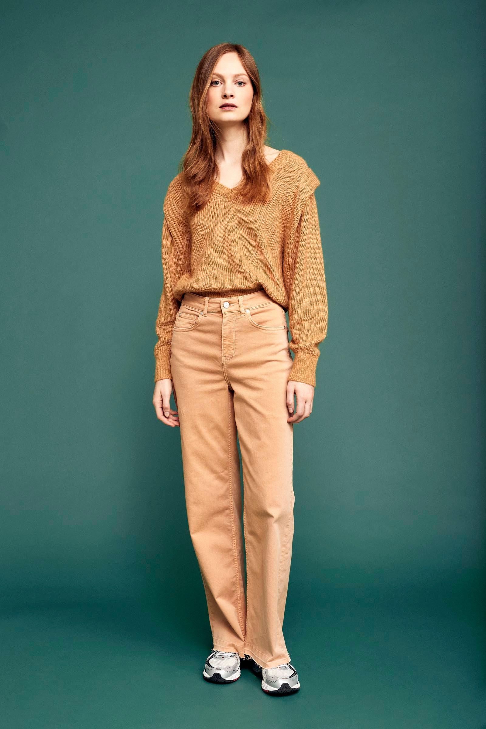 CKS Dames - RILKA - lange jeans - terracotta