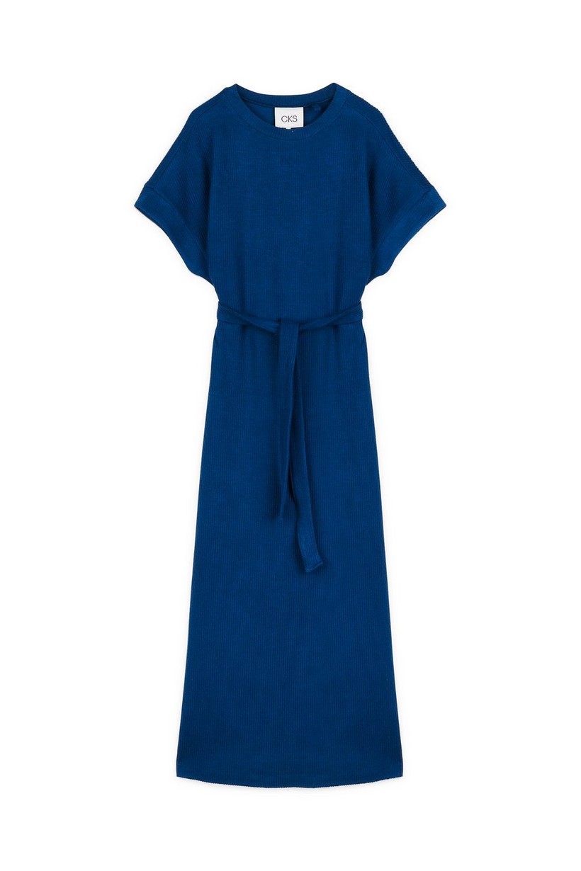 CKS Dames - INDIA - lange jurk - blauw