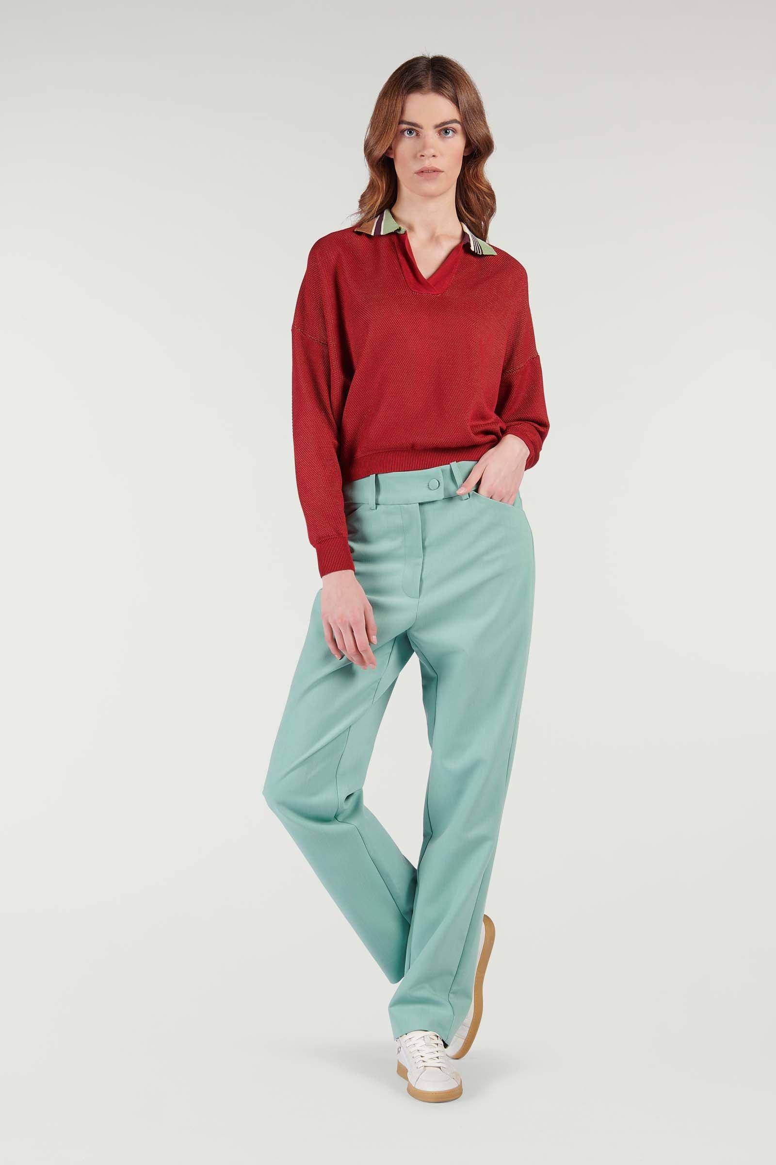 CKS Dames - LAGERDA - lange broek - khaki