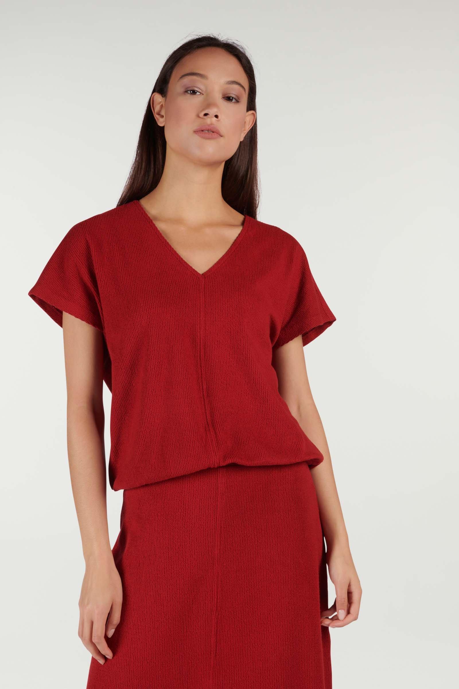 CKS Dames - IVORY - T-Shirt Kurzarm - Rot