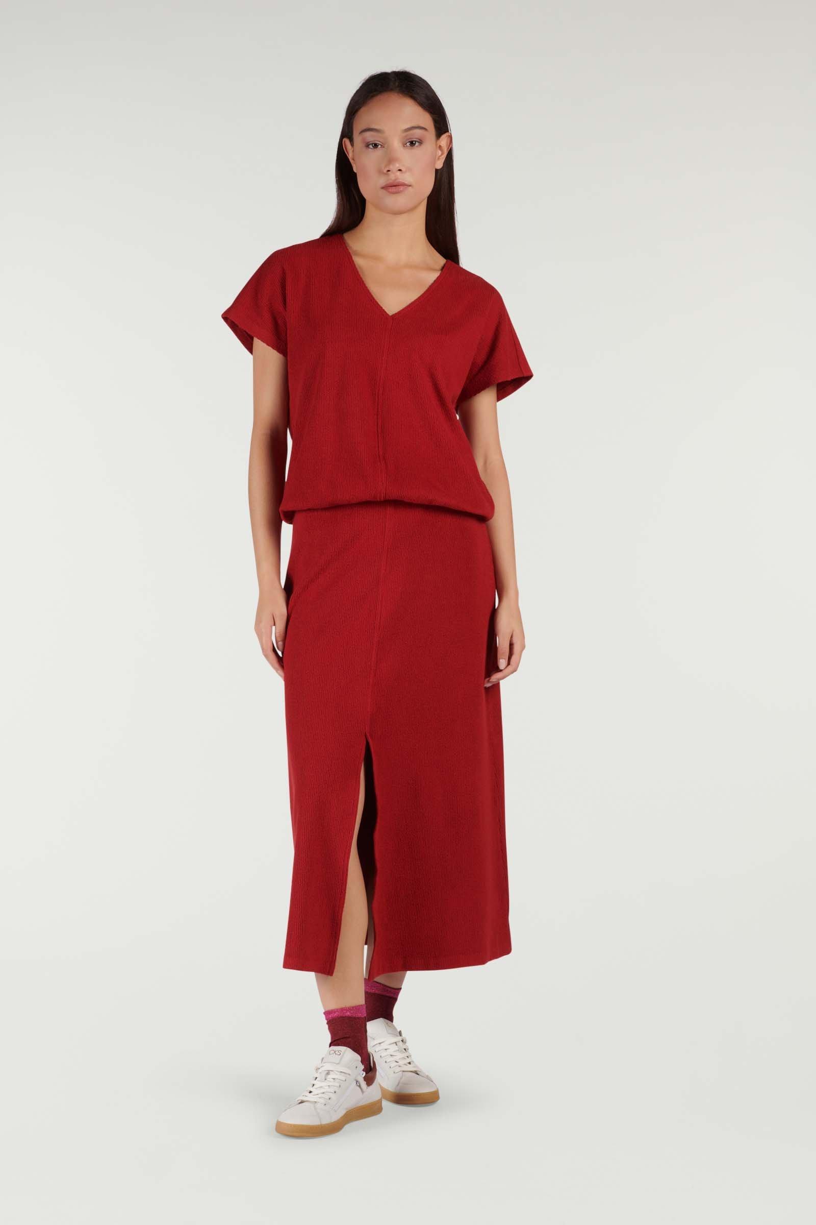 CKS Dames - IVORY - t-shirt &agrave; manches courtes - rouge