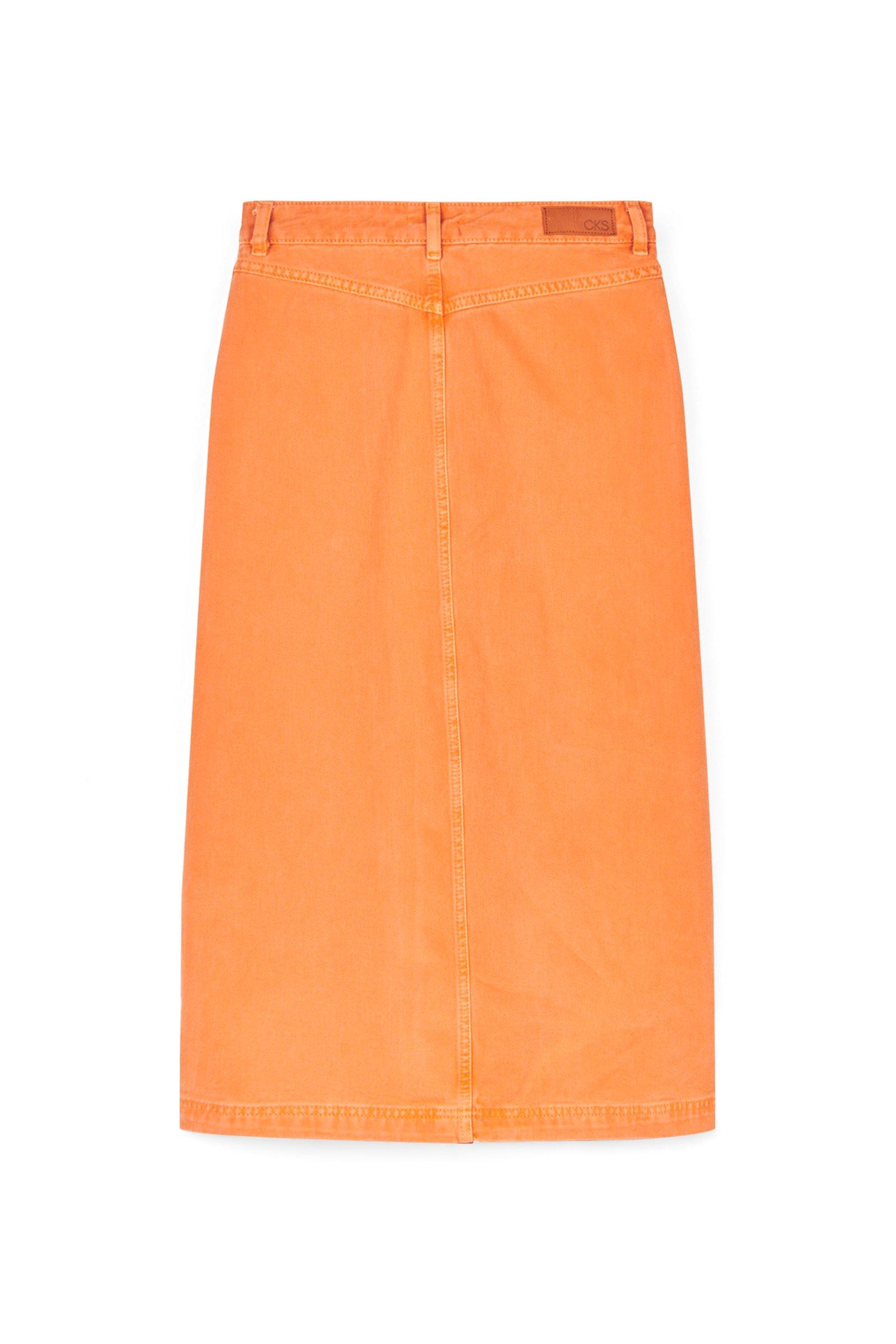 CKS Dames - FANTASIE - long skirt - terracotta