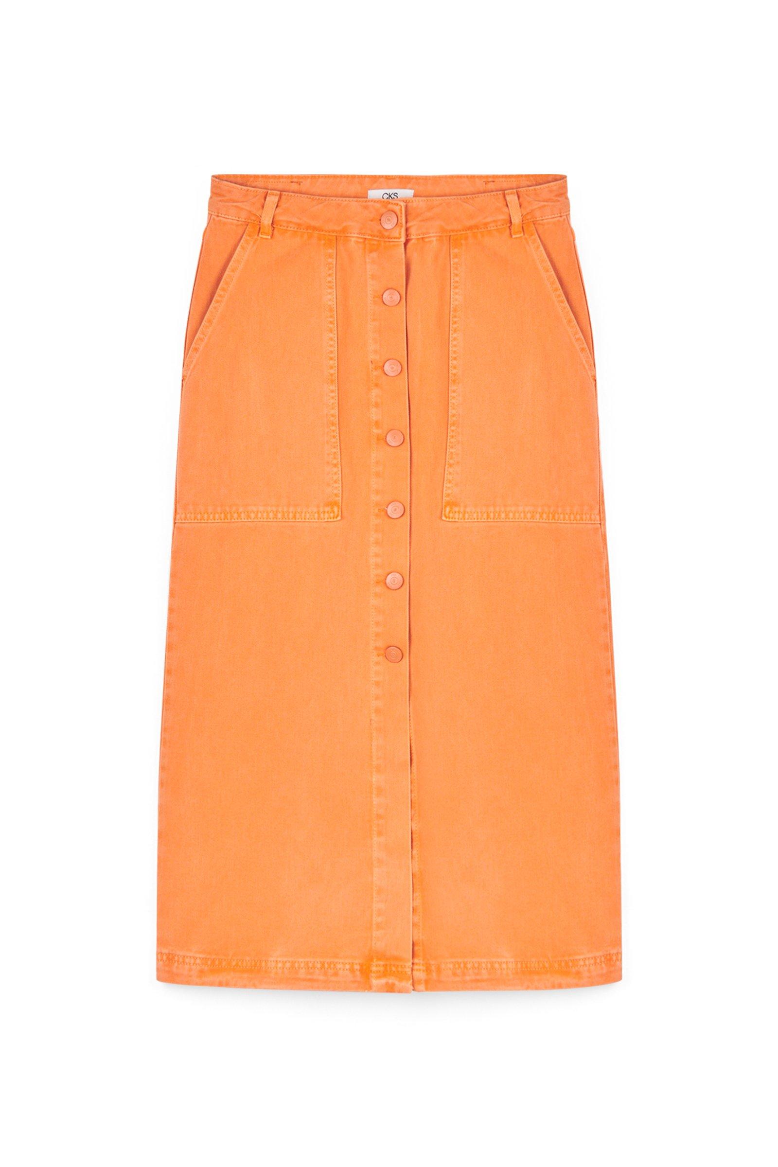 CKS Dames - FANTASIE - lange rok - terracotta