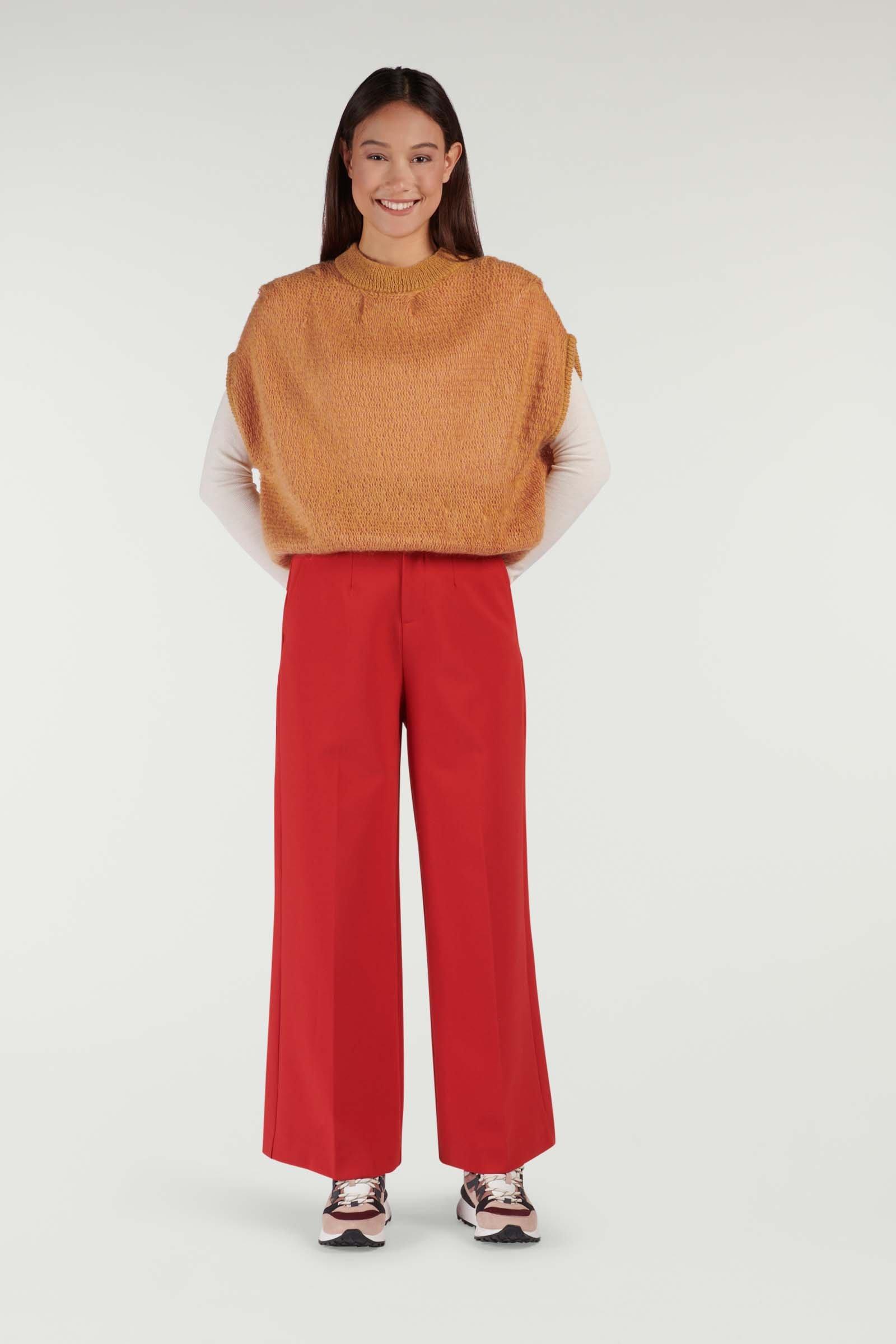 CKS Dames - MODO - ankle trousers - dark red