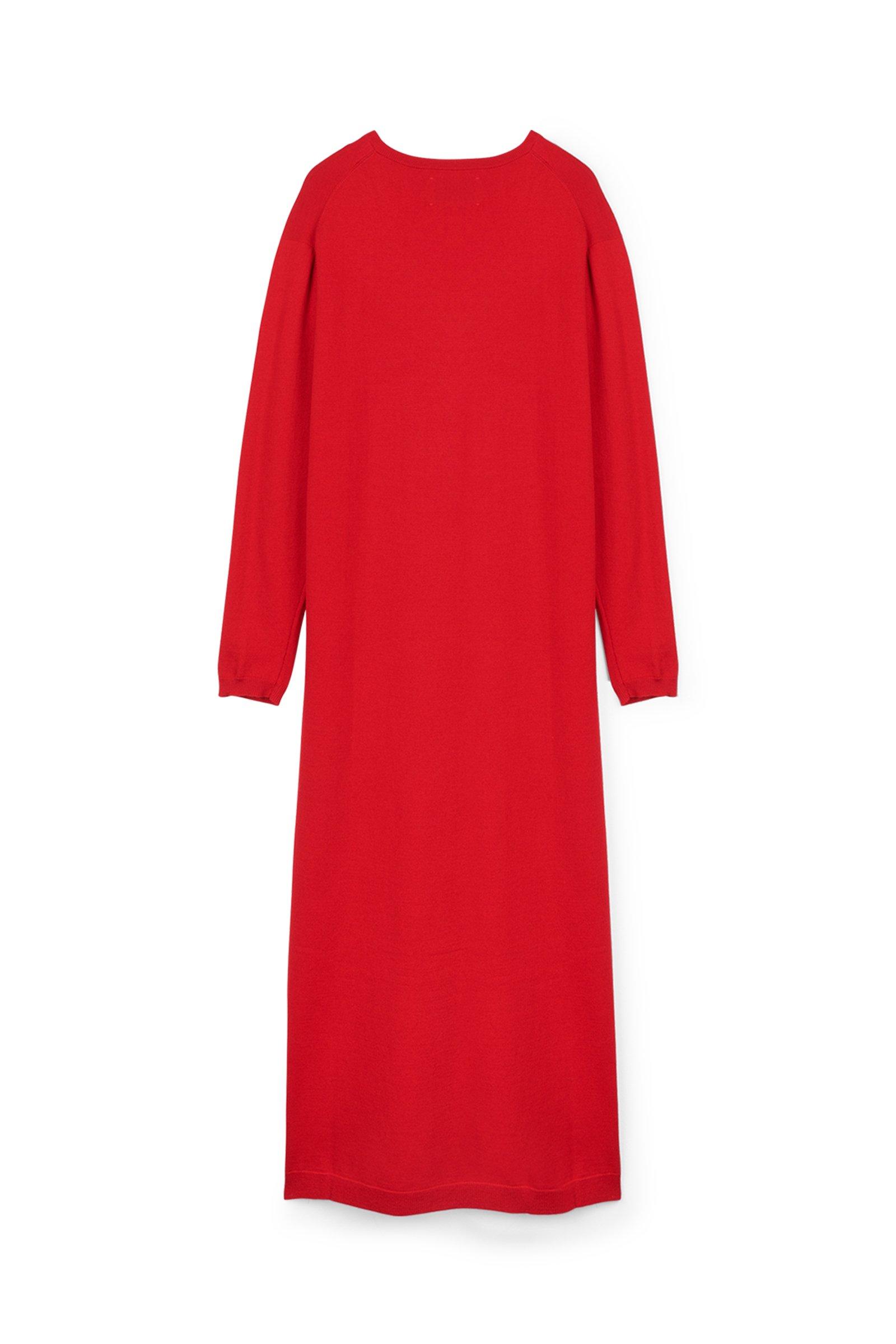 CKS Dames - PING - long dress - dark red