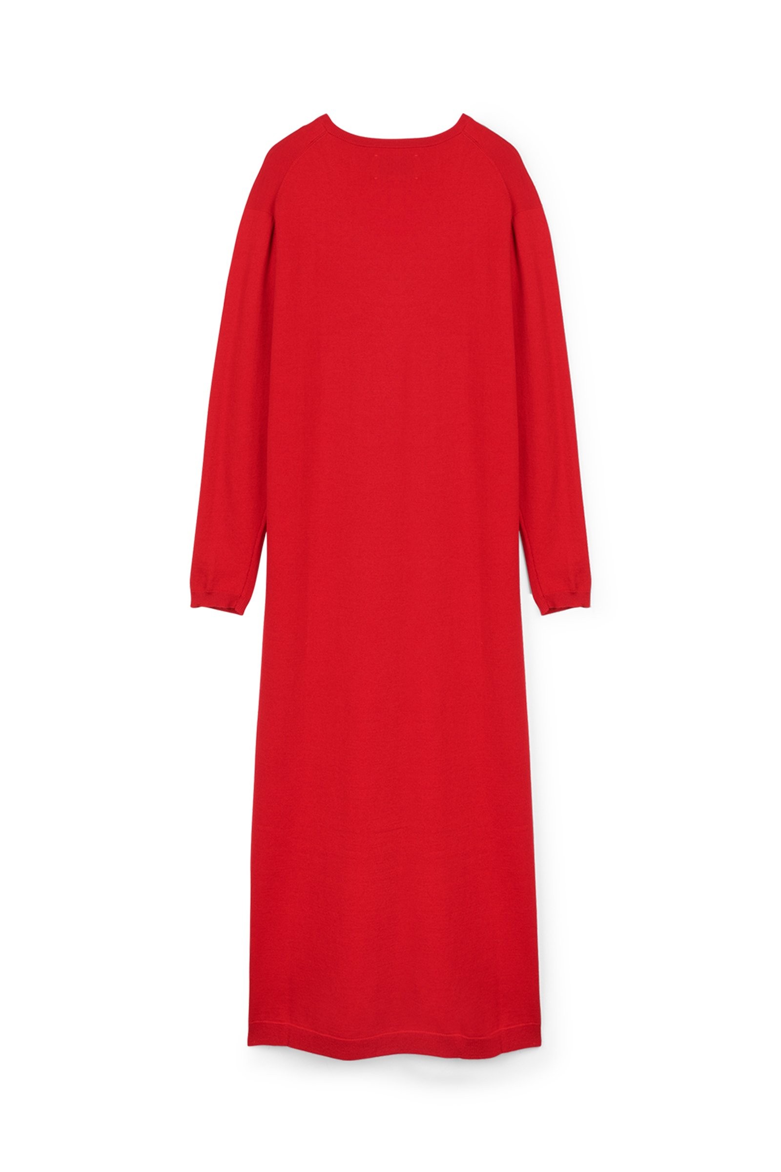 CKS Dames - PING - robe longue - rouge foncé