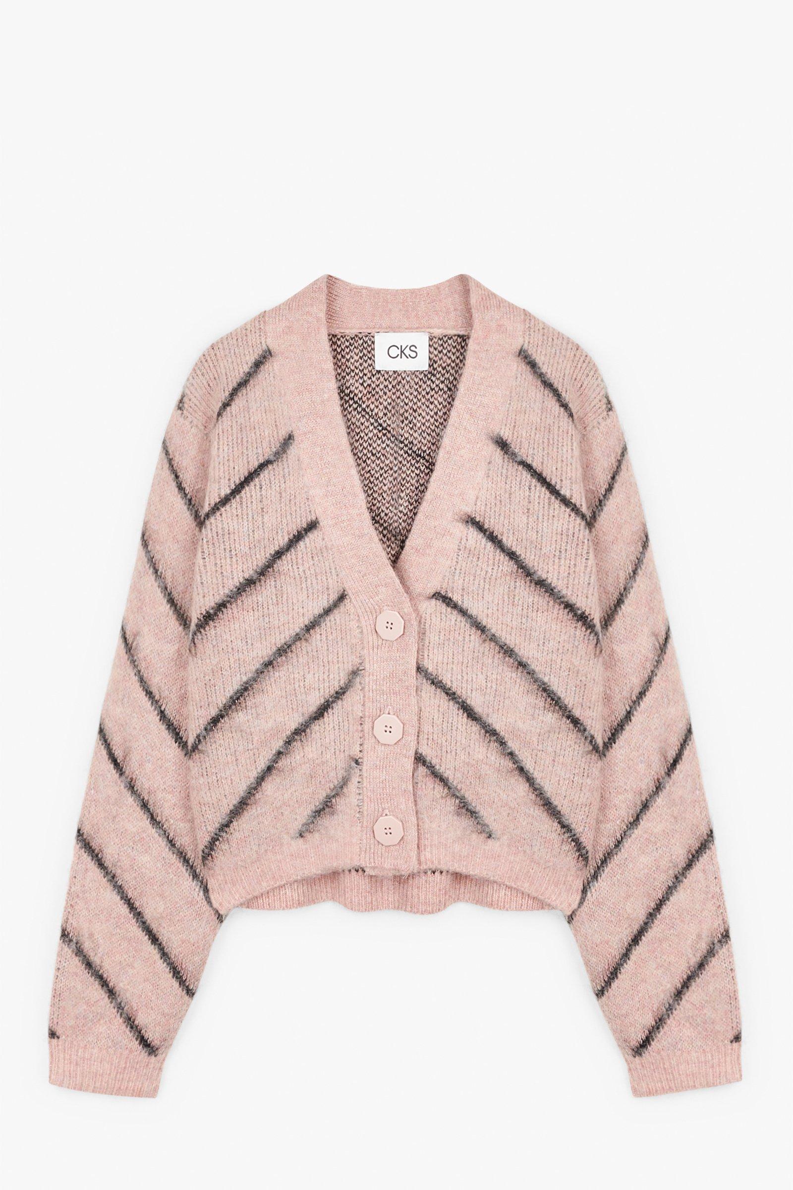 CKS Dames - PIPER - Strickjacke - Dunkelrosa