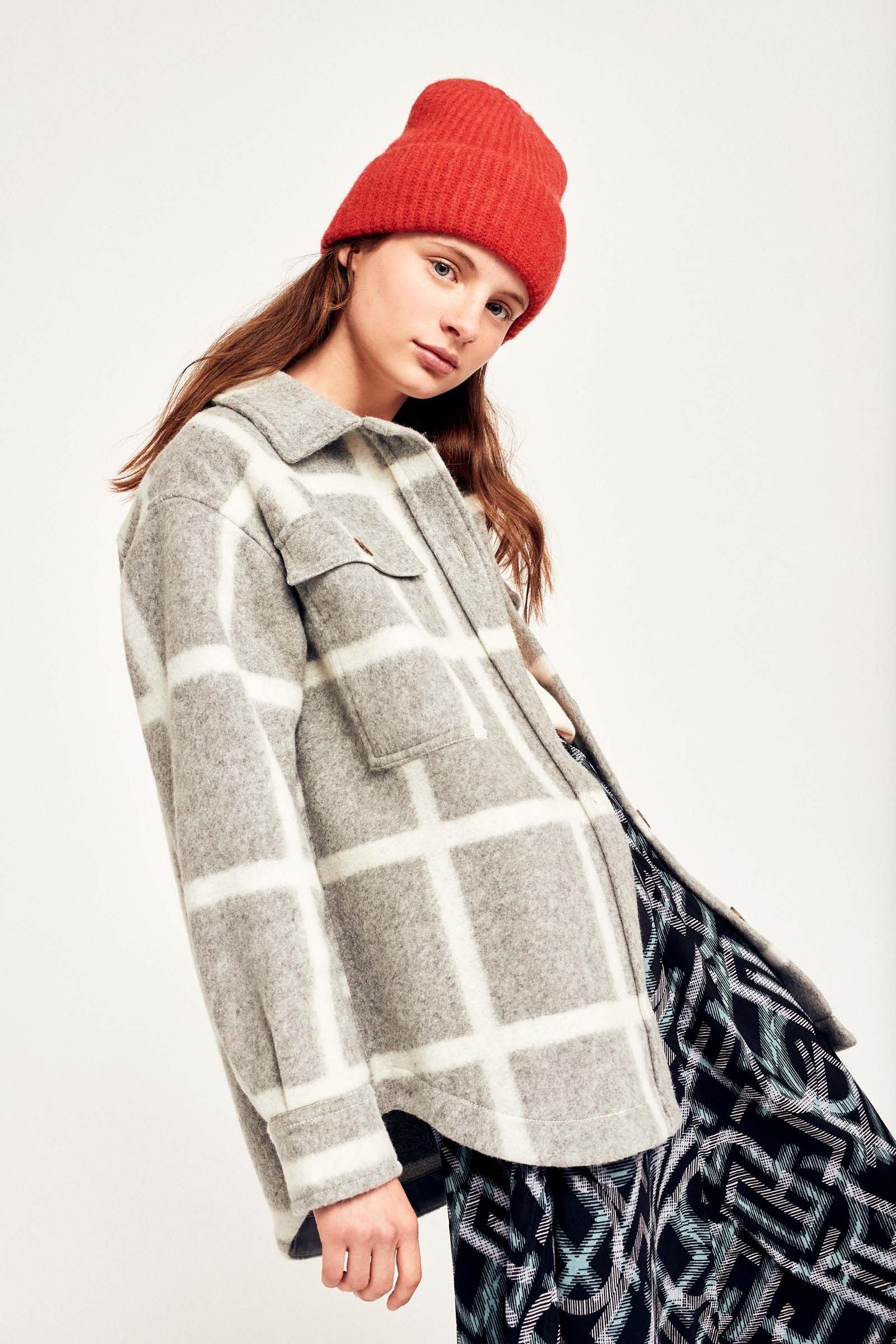 CKS Teens - GRAFT - veste fantaisie longue - gris