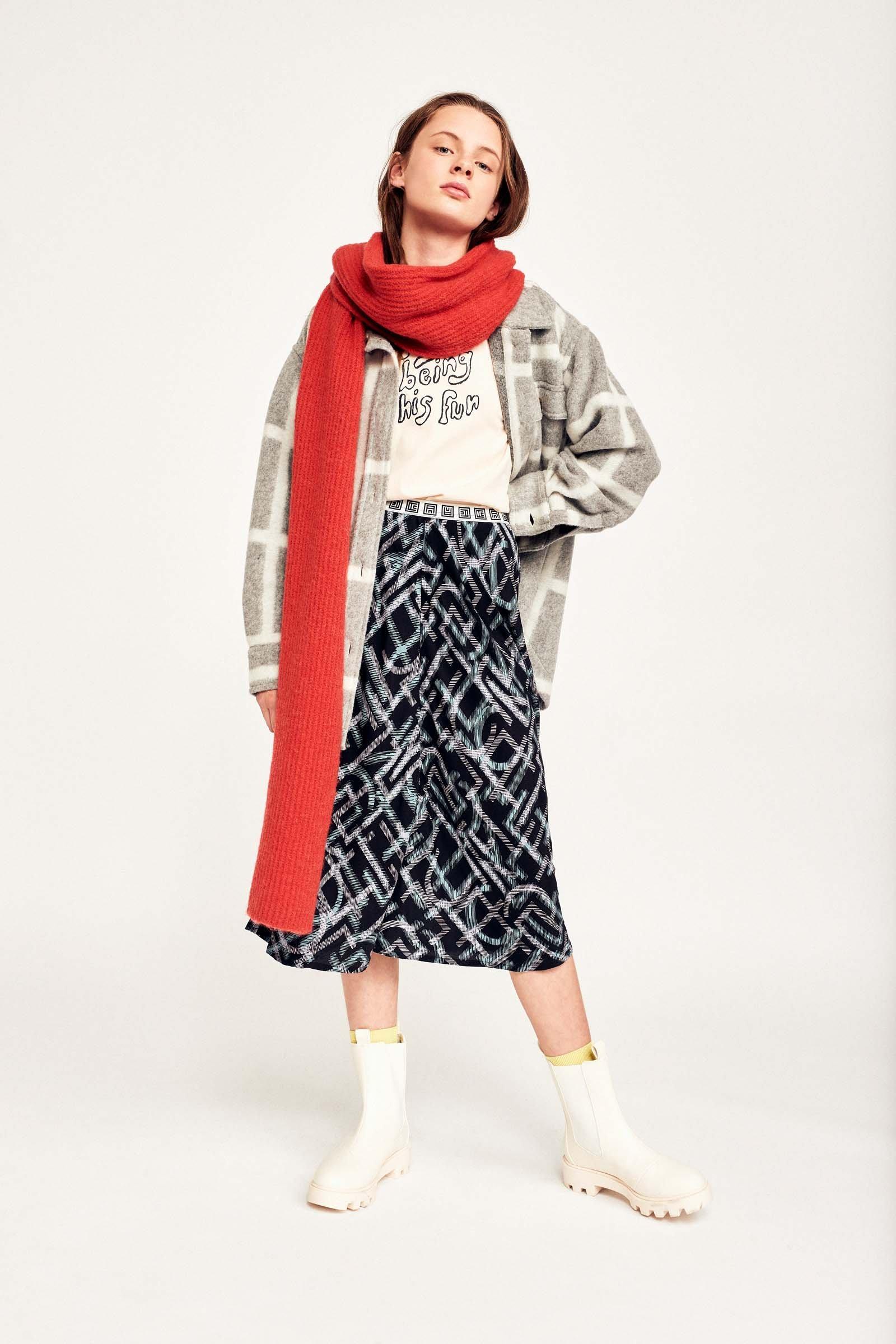 CKS Teens - GRAFT - veste fantaisie longue - gris