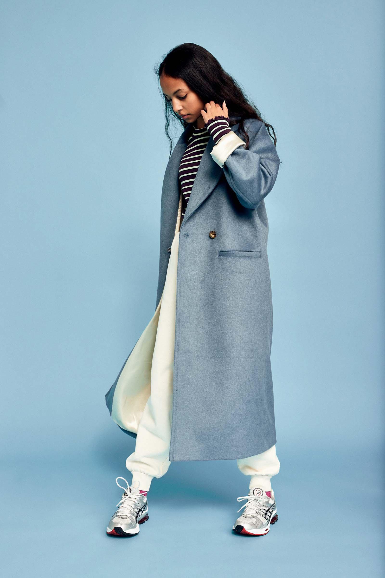 CKS Teens - GRACE - blouson long - bleu